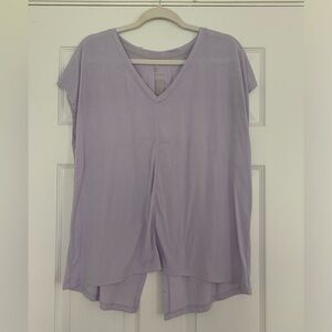 Purple Open-Back Athletic Shirt